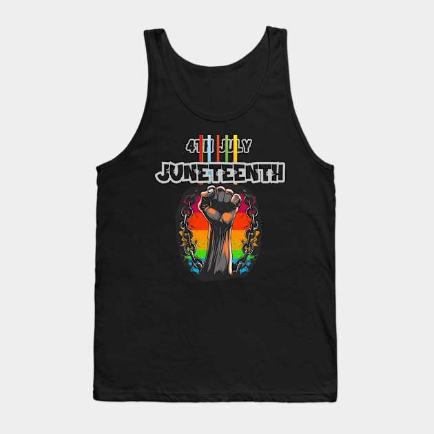 Juneteenth Celebration - Embracing Freedom and Heritage Tank Top by SzlagRPG